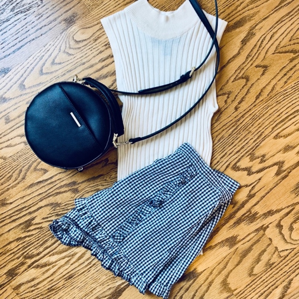 Vintage Silk Mock Neck Ivory Tank